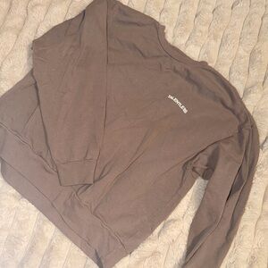 TALENTLESS Men's Taupe Crewneck Sweater